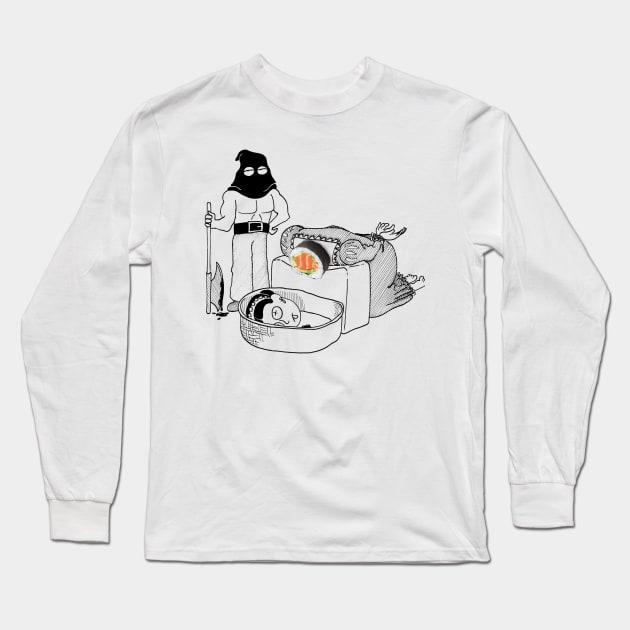 Sushi - decapitated neck Long Sleeve T-Shirt by MassimoFenati